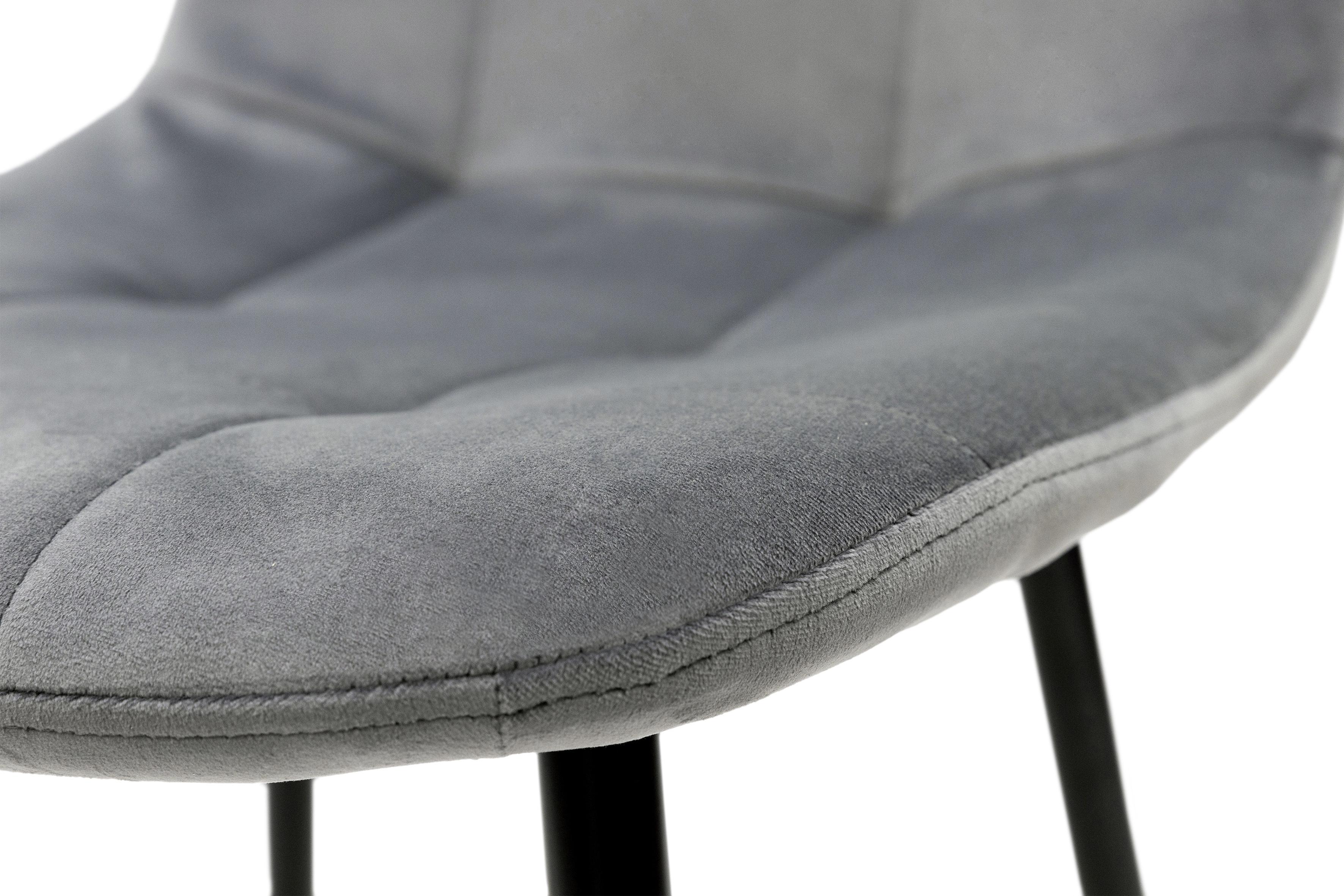 Стілець для кухні та вітальні ГРЕЙС Квест 430х860х490 мм Чорний/Сірий (GAА0056404) - фото 8 Стілець для кухні та вітальні ГРЕЙС Квест 430х860х490 мм Чорний/Сірий (GAА0056404) - фото 8