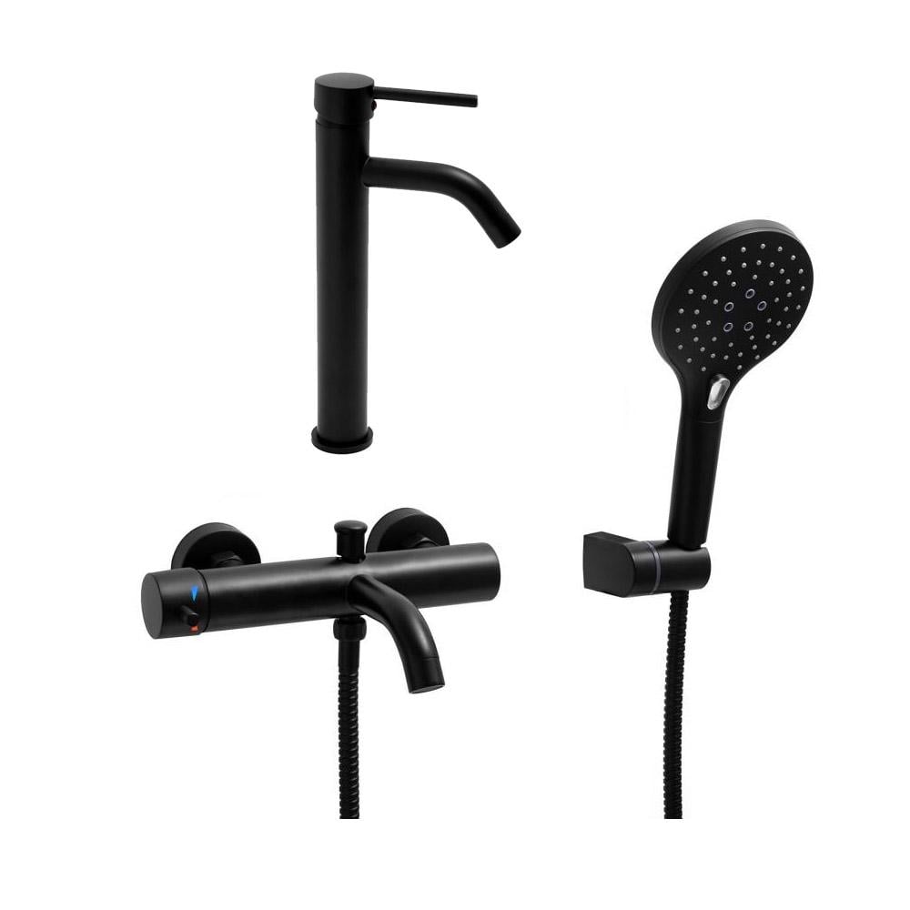 Набор смесителей для ванной YOKA PILOV HIGH Черный