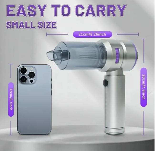 Автопилосос портативний 4в1 бездротовий акумуляторний 16000 Pa (1807) - фото 2