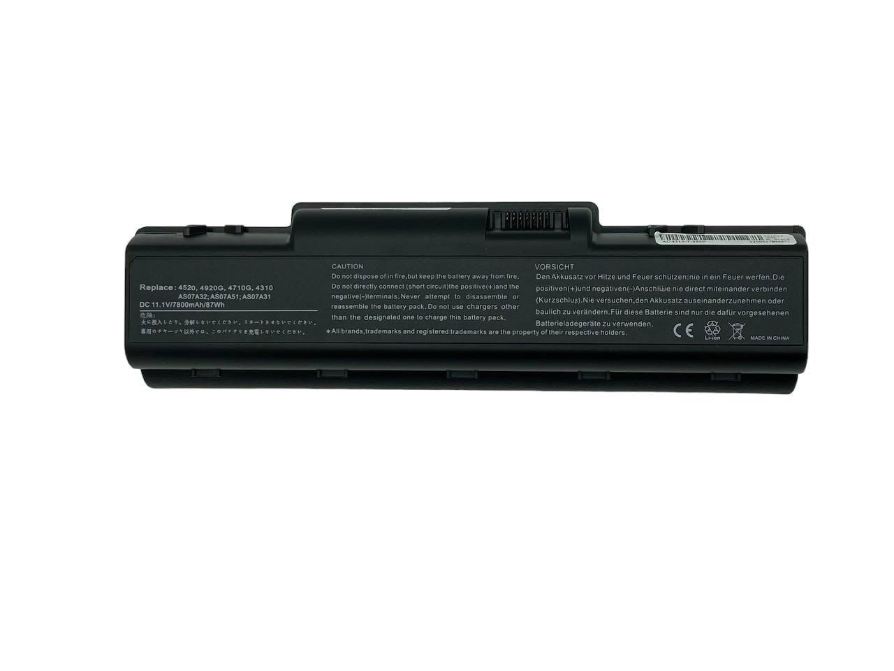 Аккумулятор для ноутбука Acer AS07A31 Aspire 2930 11,1V 7800 mAh (002913) Аккумулятор для ноутбука Acer AS07A31 Aspire 2930 11,1V 7800 mAh (002913)