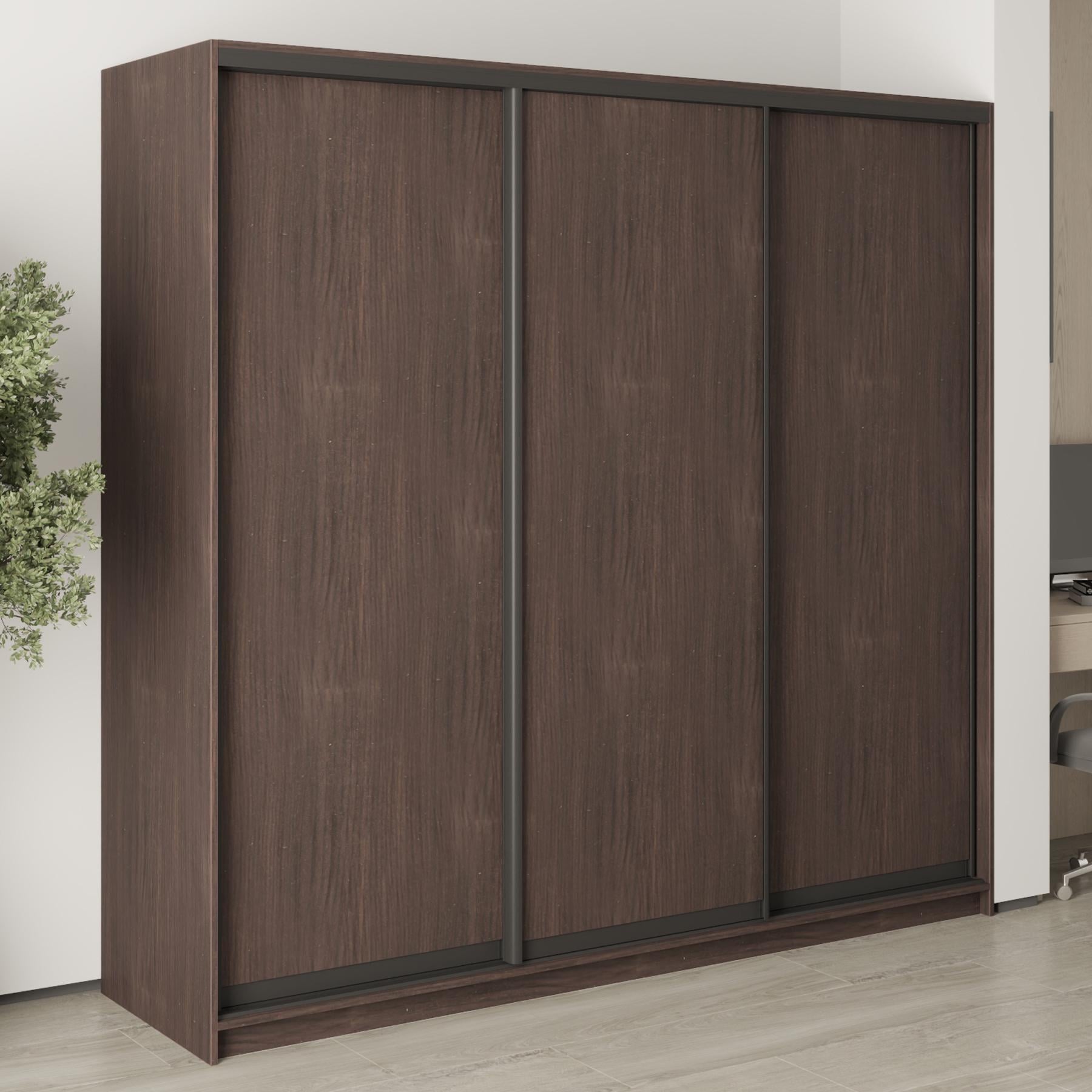Шкаф-купе трехдверный MebelStar Стандарт BG 3ДСП 220x45x210 см Дуб ристрето (MBS-8296) Шкаф-купе трехдверный MebelStar Стандарт BG 3ДСП 220x45x210 см Дуб ристрето (MBS-8296)
