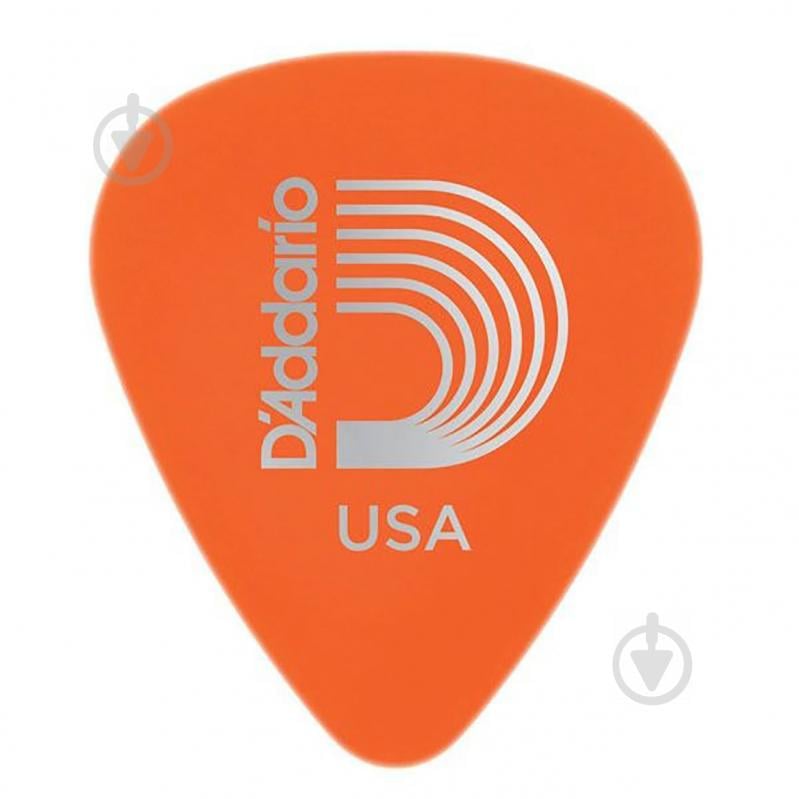 Медіатори D'Addario 1DOR2 Planet Waves Duralin Standard Orange Light Guitar Pick 0.60 mm (1 шт.)