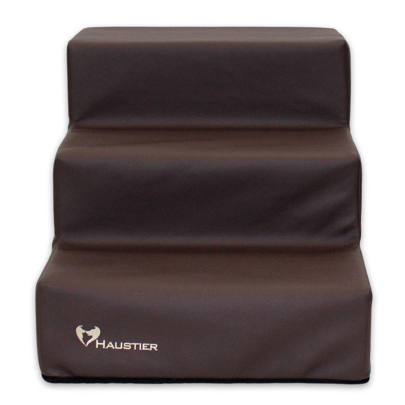 Ступеньки для Собак Haustier Chocolate 3х-уровневые экокожа влагостойкие 54х40х36см (R1-1-e03) - фото 2 Ступеньки для Собак Haustier Chocolate 3х-уровневые экокожа влагостойкие 54х40х36см (R1-1-e03) - фото 2
