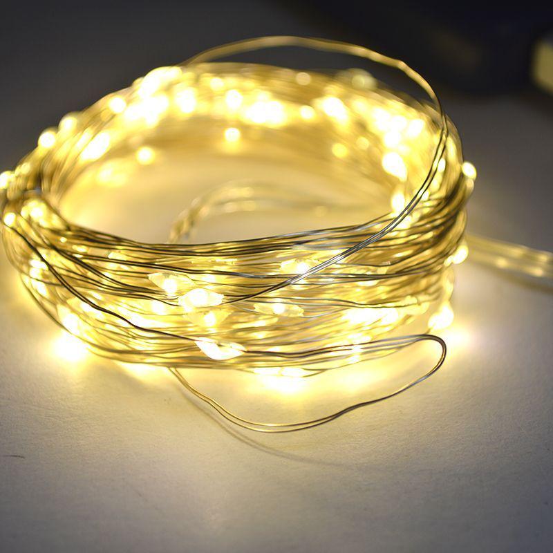 Гирлянда Роса от USB 10 м Белый теплый (10031) - фото 5