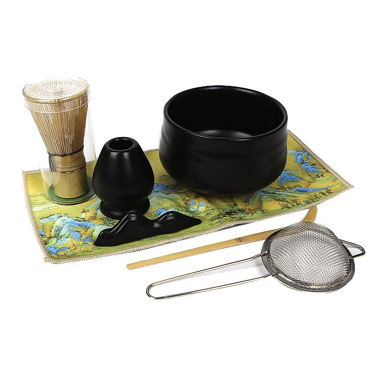 Набір Mavanto 5456 для приготування чаю матча 7 предметів Black Набір Mavanto 5456 для приготування чаю матча 7 предметів Black
