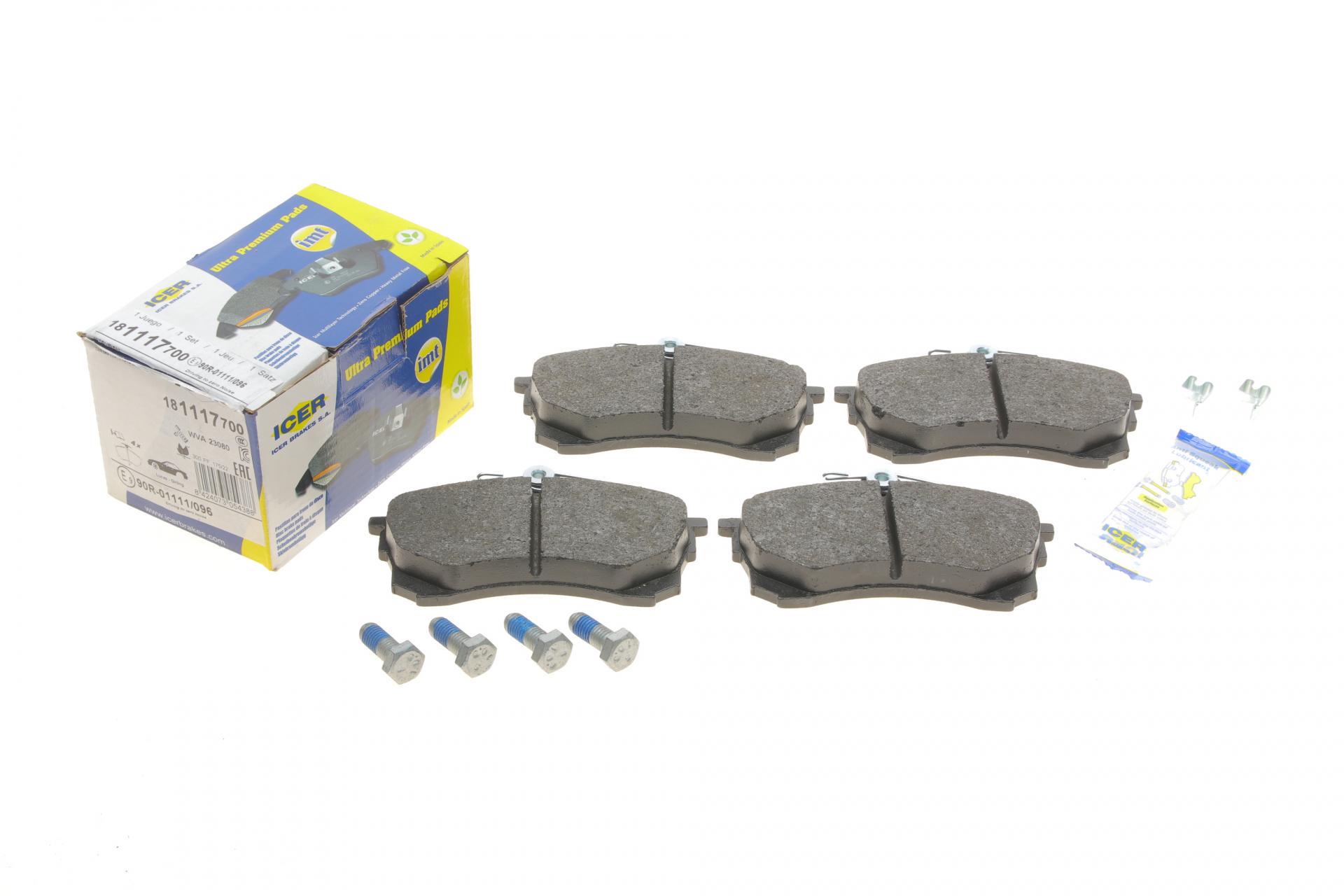 Колодки тормозные передние ICER для Mitsubishi Carisma 95-06 (181117-700) Колодки тормозные передние ICER для Mitsubishi Carisma 95-06 (181117-700)