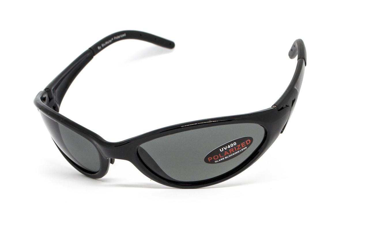 Очки поляризационные BluWater Venice Polarized Серый в черной глянцевой оправе (69961882592741)