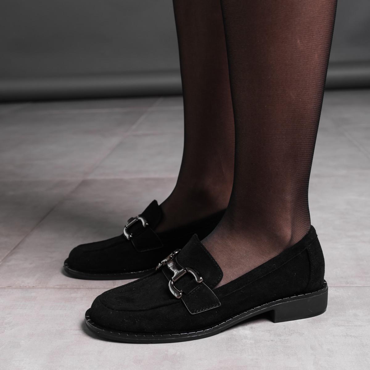 Лоферы женские Fashion р. 37 24 см Черный (3585)