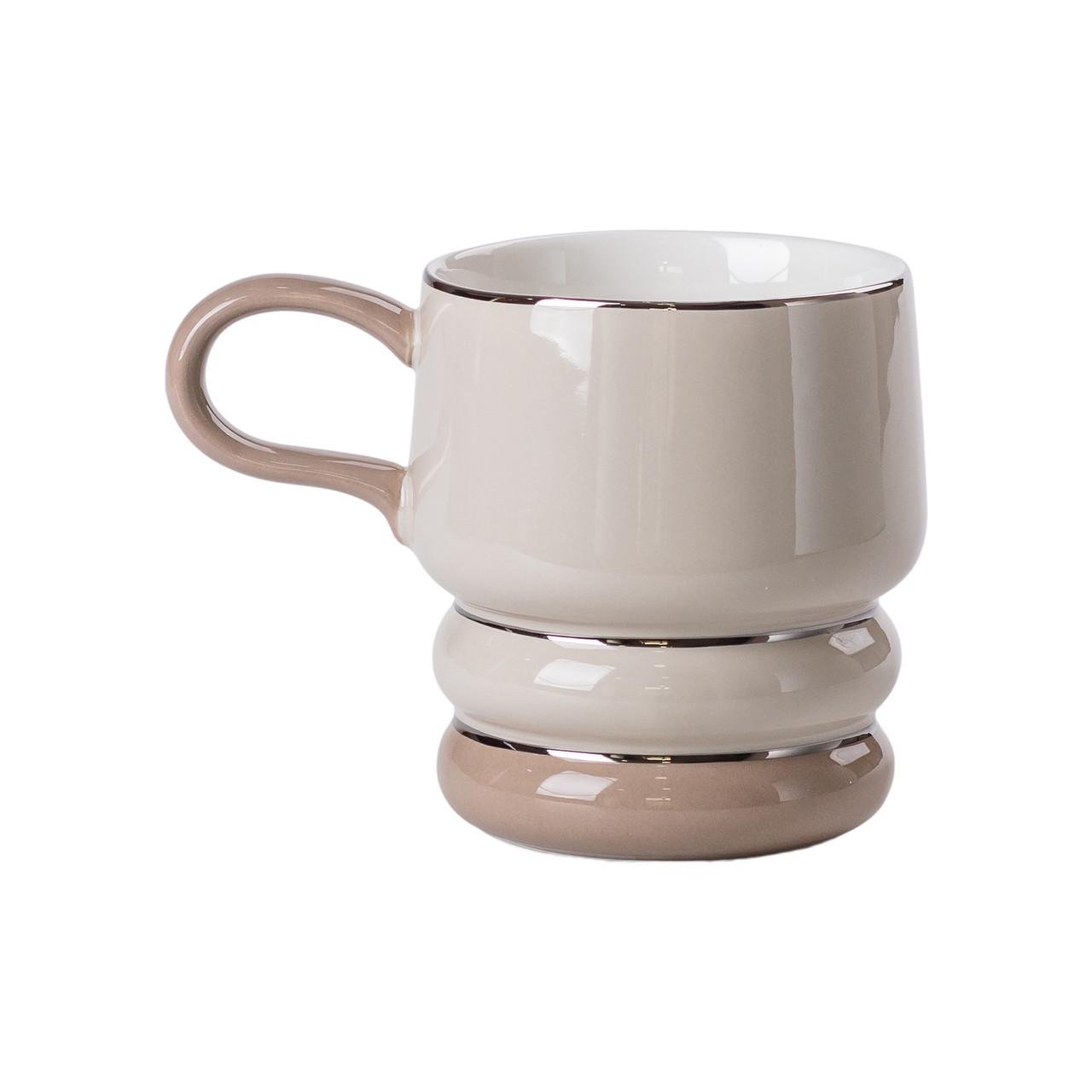 Чайный сервиз Retro на 6 персон керамический 8 предметов Серый (HP-15-28) - фото 3