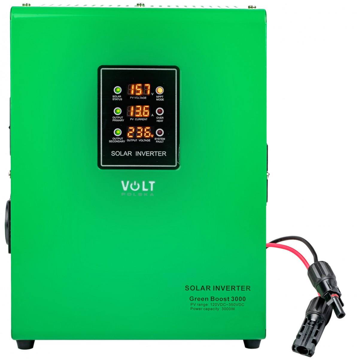 Инвертор солнечный Volt Polska MPPT Green Boost 3000 120-350 VDC 3 кВт (20059)