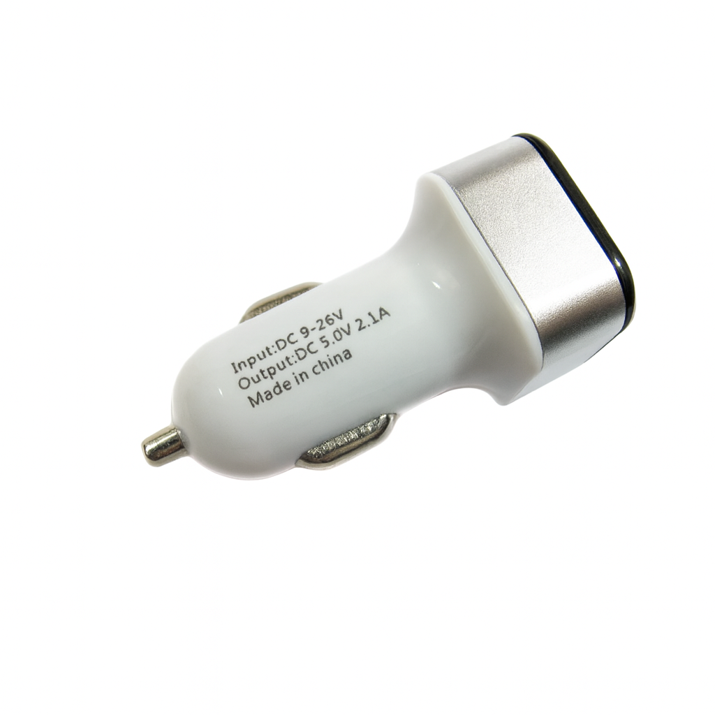 Адаптер автомобильный 12 В CAR USB USB HC-1 LCD White (580703)