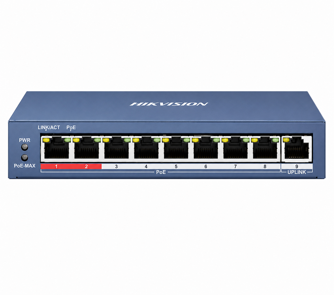 Комутатор 8 портів некерований Hikvision DS-3E0109P-E C POE (2863456226)