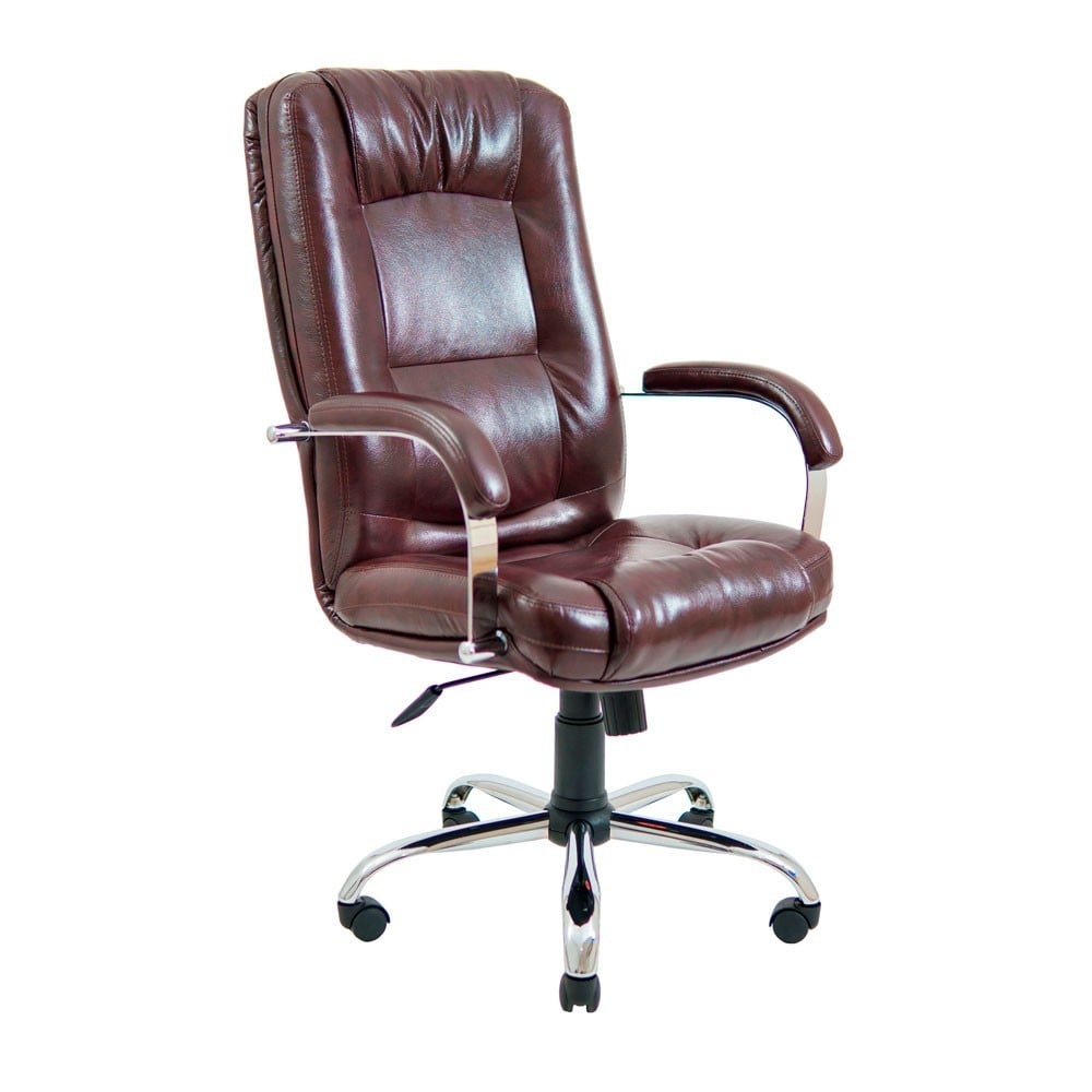 Офисное кресло руководителя Richman Alberto VIP M2 Anyfix натуральная кожа Lux Madras Коричневый (64ca424d04b9e938a47ba1ac)