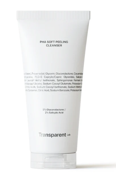 Мягкое очищающее средство с пилинг-эффектом PHA TRANSPARENT Lab PHA Soft Peeling 150 мл