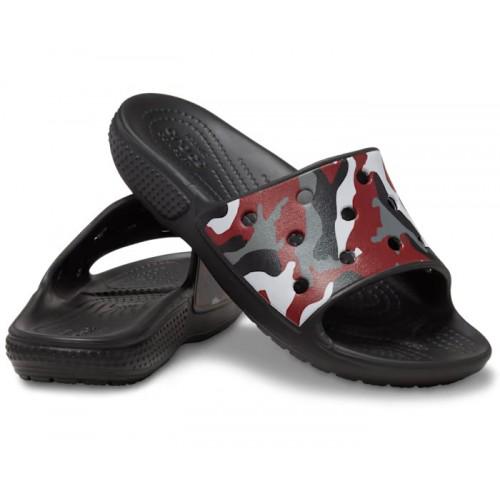 Шльопанці Crocs Classic Camo р. J6/EUR 38-39 Black/Red (8755935)