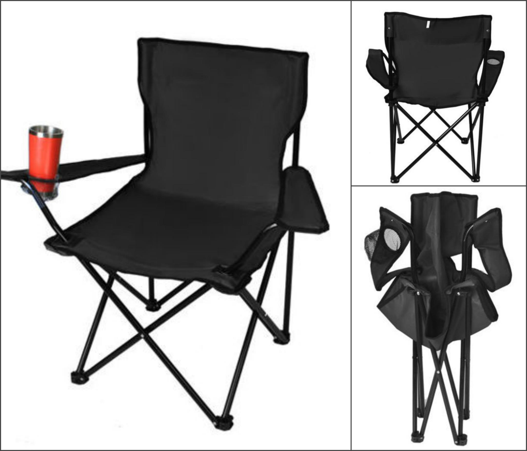 Кресло туристическое рыбацкое Черный (К801) - фото 17