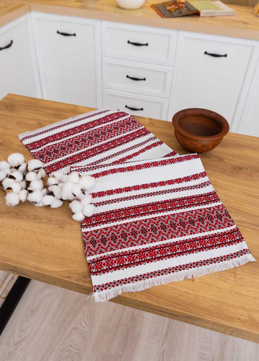 Полотенце вышитое с украинским орнаментом 75х35 см (анс6-1-35)