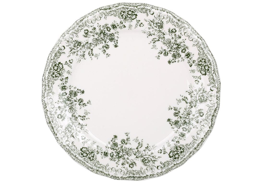 Тарелка обеденная фарфоровая BonaDi D 22х2,5 см Vintage Rose (K194)