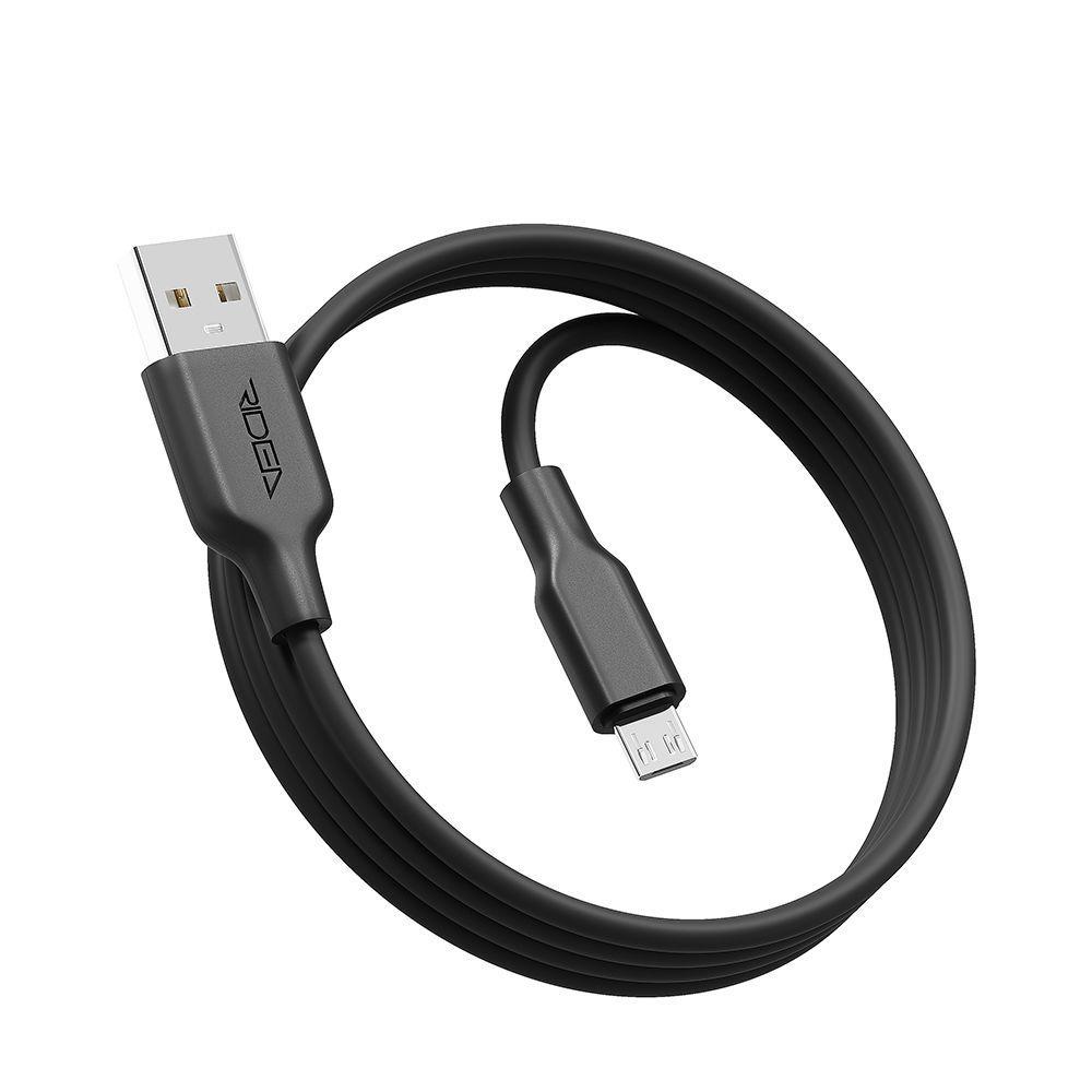 Кабель Ridea RC-M114 Soft Silico USB to Micro USB Чорний (209-00163) - фото 1