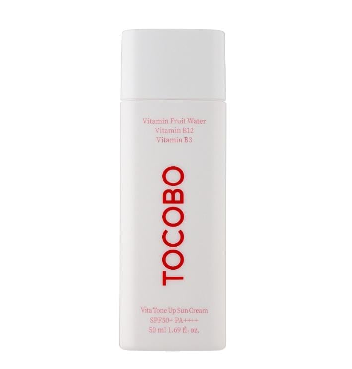 Крем солнцезащитный Tocobo Vita Tone Up Sun Cream SPF50+ PA++++ увлажняющий тонирующий 50 мл (23470765)
