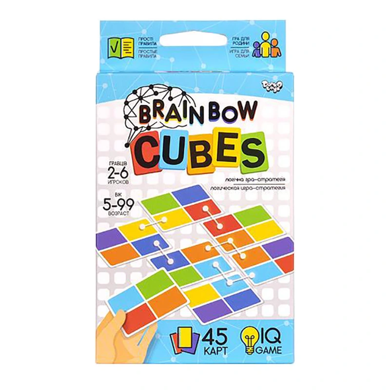 Настільна гра "Brainbow CUBES" G-BRC-01-01 45 карт