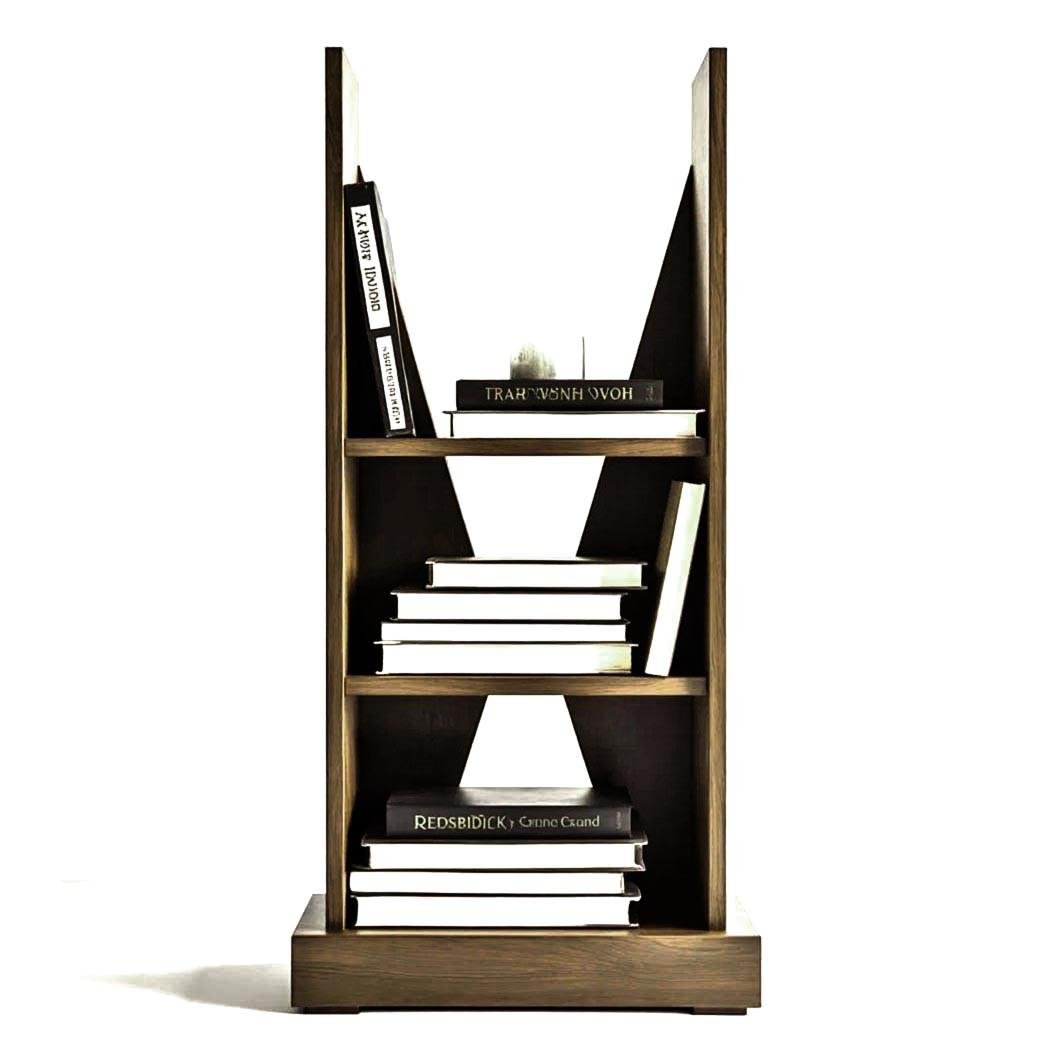 Полка книжная настольная из дерева Санхарета Палисандр (КПА-022002)