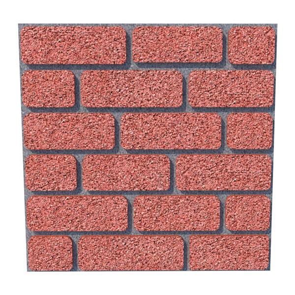Фасад гумовий Цегла Show 500х500х20 мм Червоний (2562227251) - фото 1 Фасад гумовий Цегла Show 500х500х20 мм Червоний (2562227251) - фото 1