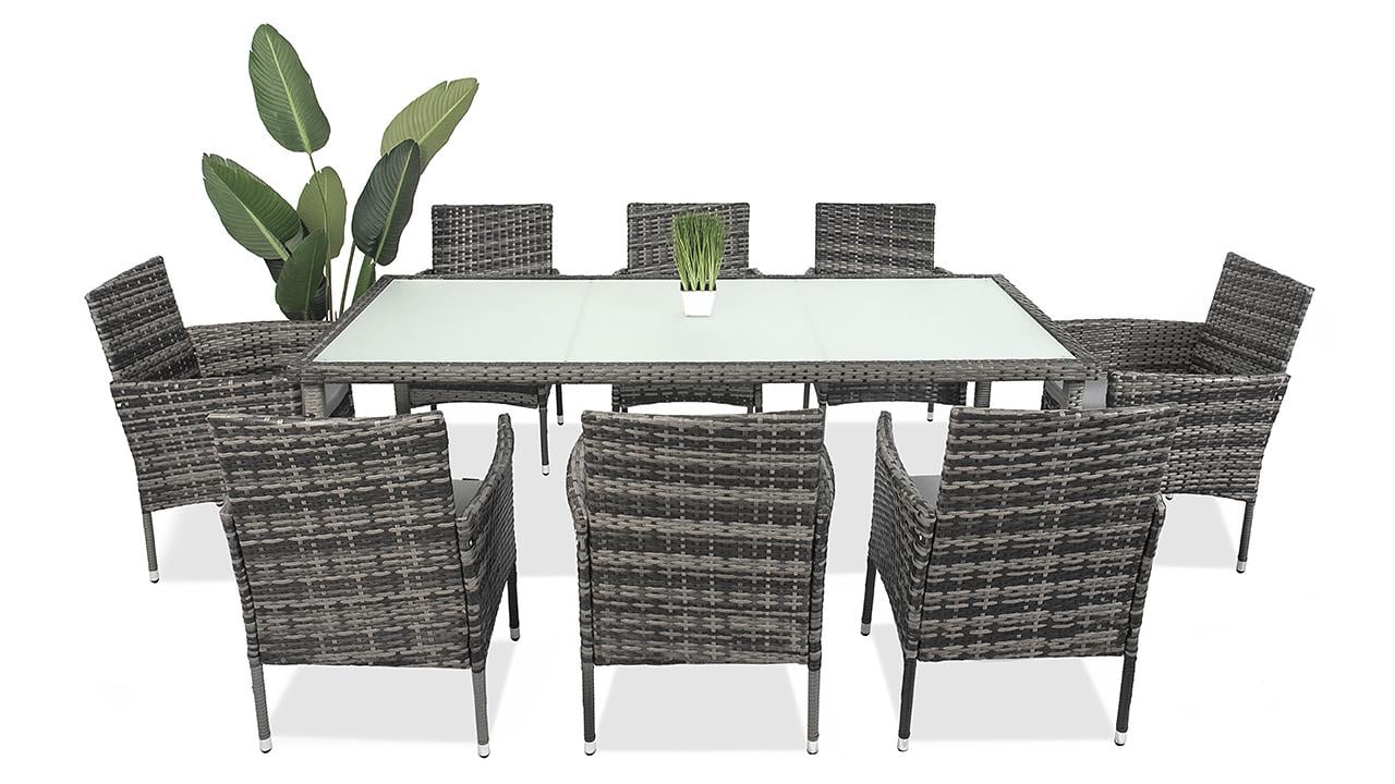 Набор садовой мебели Just Relax Big Family 8 SFS c ротанга со стальным каркасом