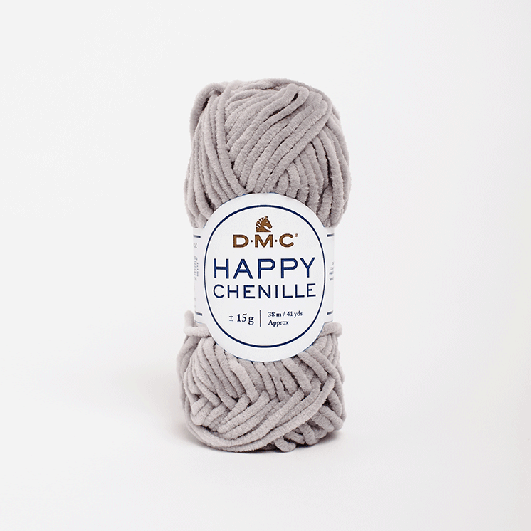 Пряжа велюровая DMC Happy Chenille 12 серый (2595)