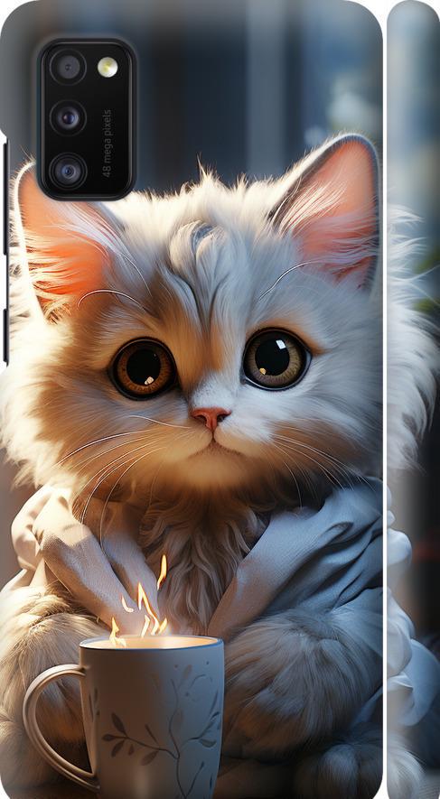 Чехол на Samsung Galaxy A41 A415F White cat (5646m-1886-42517)