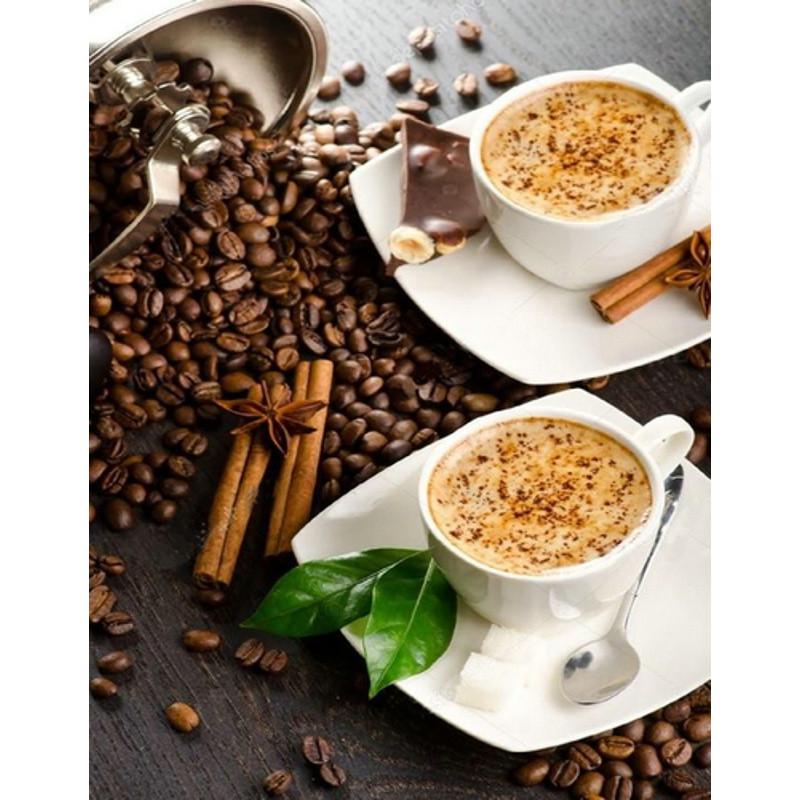 Алмазная мозаика Strateg Встреча на кофе без подрамника 40х50 см (JSFH85901)