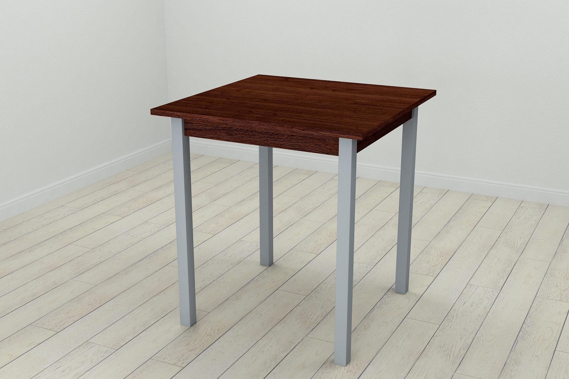 Обеденный стол Ferrum-decor Диего ДСП 16 мм 75x70x70 см Серый/Венге (FRD-105613)