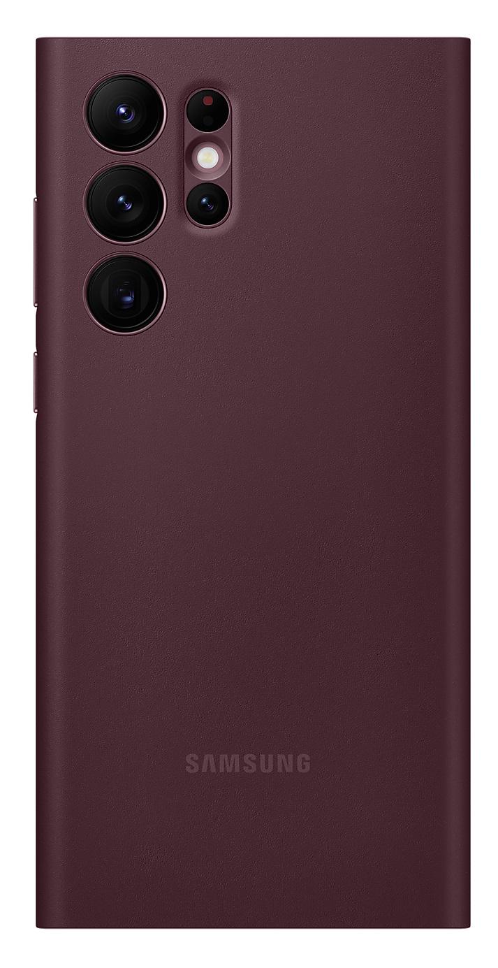 Чохол-книга S-View Clear View Cover EF-ZS908CBEGRU для Samsung Galaxy S22 Ultra (6.8") Burgundy - фото 5