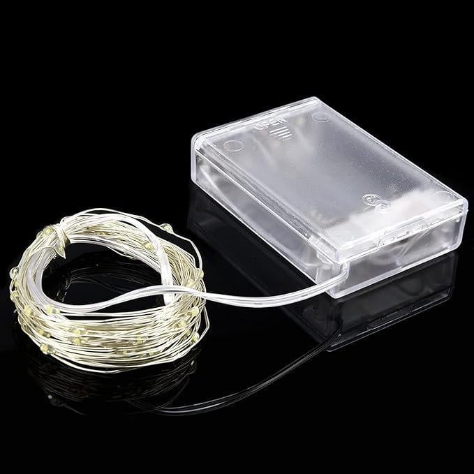 Гірлянда на батарейках Роса 5 м Білий (1056) - фото 4 Гірлянда на батарейках Роса 5 м Білий (1056) - фото 4