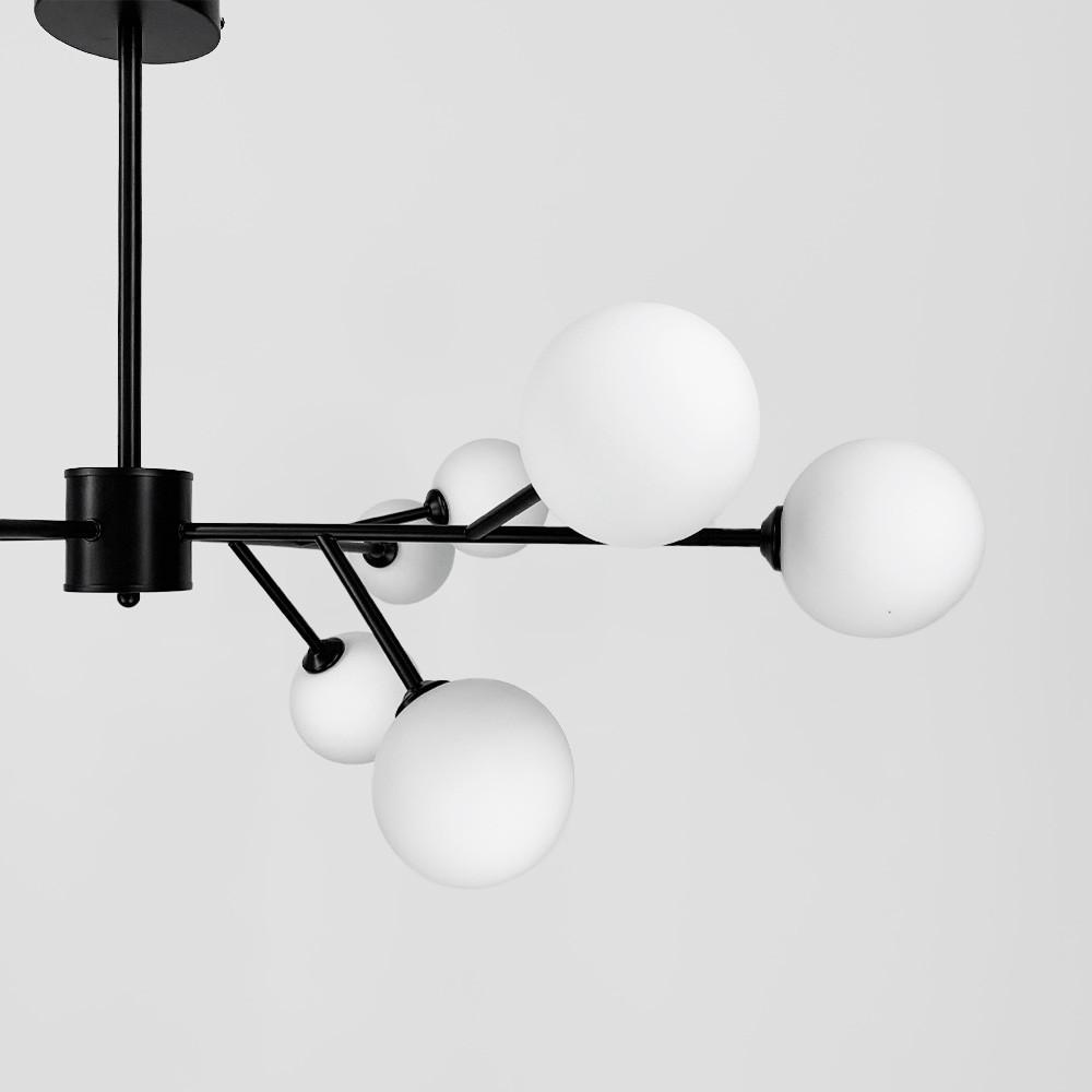 Люстра стельова Grand Bunch на 12 плафонів Ø 110 см Чорний (AOC 20/12 BK) - фото 2 Люстра стельова Grand Bunch на 12 плафонів Ø 110 см Чорний (AOC 20/12 BK) - фото 2