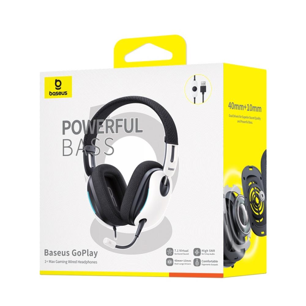 Гарнитура игровая BASEUS GoPlay 1 Max USB 7.1 для PS5/PS4/ПК с микрофоном (A00181003213-00) - фото 7