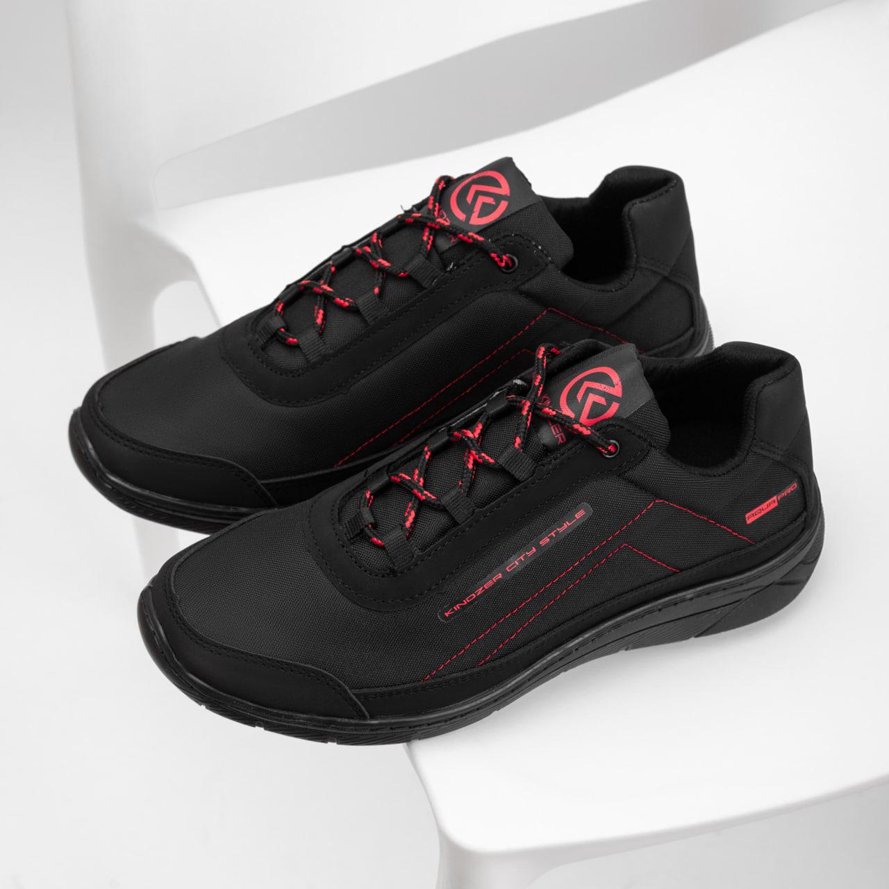 Кроссовки мужские текстильные Kindzer К-401 с прошитой подошвой р. 42 Черный (40142) - фото 4 Кроссовки мужские текстильные Kindzer К-401 с прошитой подошвой р. 42 Черный (40142) - фото 4