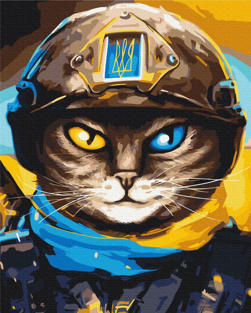 Картина по номерам Brushme Котик Защитник 40x50 см (PBS53083)