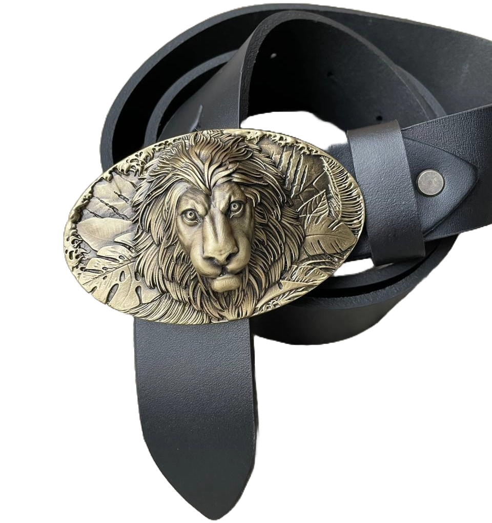 Ремень с пряжкой Gorillas BBQ Accessories Лев латунь (bb29)