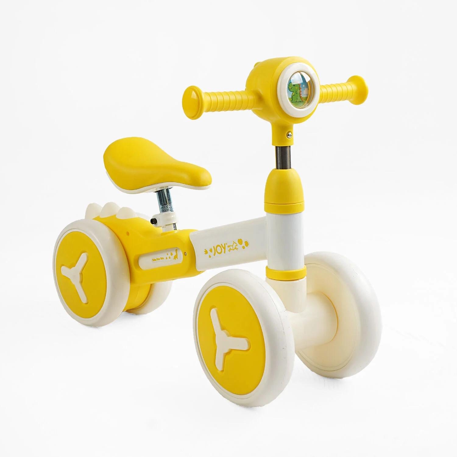 Біговел-толокар Joy українська музика/підсвічування Жовтий (J-19932) - фото 1 Біговел-толокар Joy українська музика/підсвічування Жовтий (J-19932) - фото 1