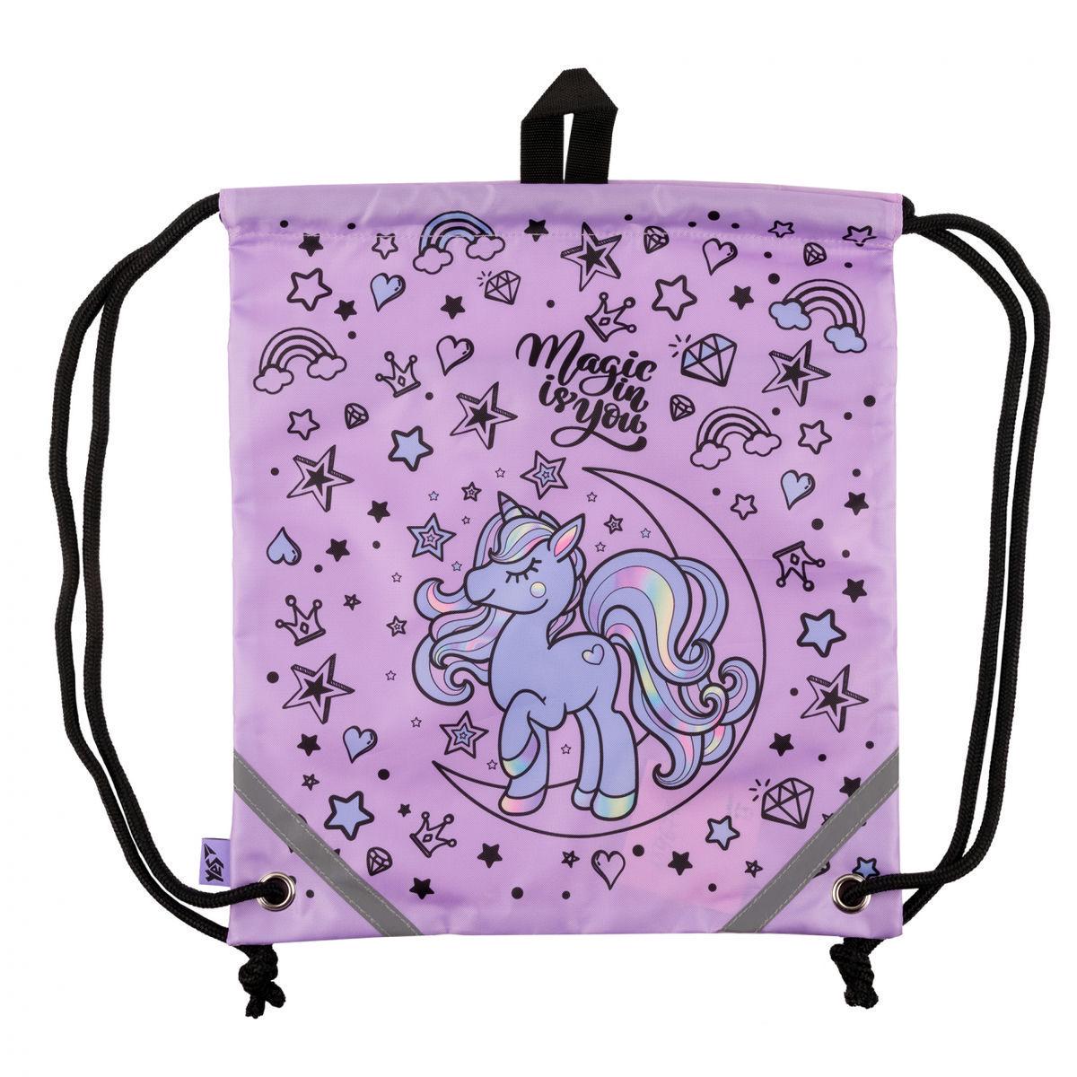 Сумка для обуви YES Magic Unicorn 40x35 см Сиреневый (559677)