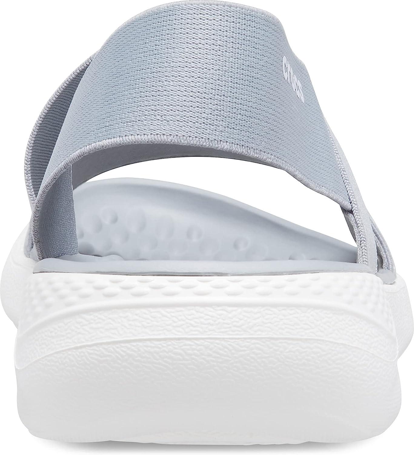 Сандалии Crocs LiteRide Stretch р. W10/EUR 40-41 Light grey/White (11222363) - фото 6