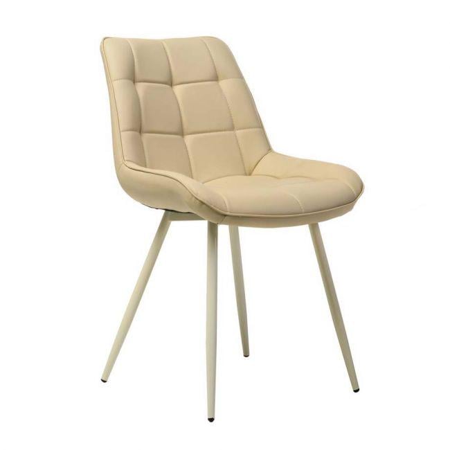 Стул обеденный Ветро Мебель N-45 830х600х600 искусственная кожа/металл Молочный