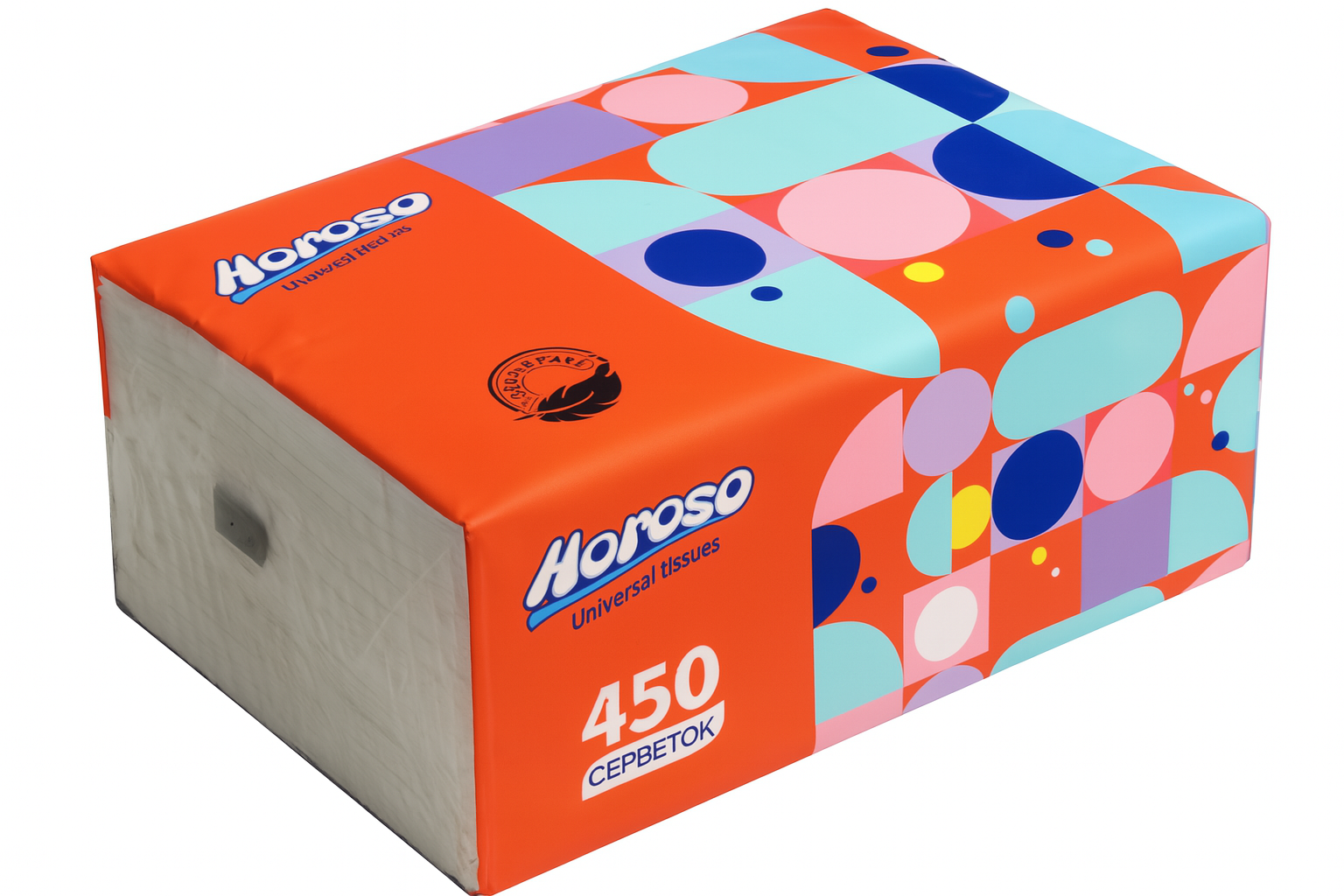 Серветки паперові Horoso HR-03 3-х шарові 15х20 см 450 шт. Білий (27918166)