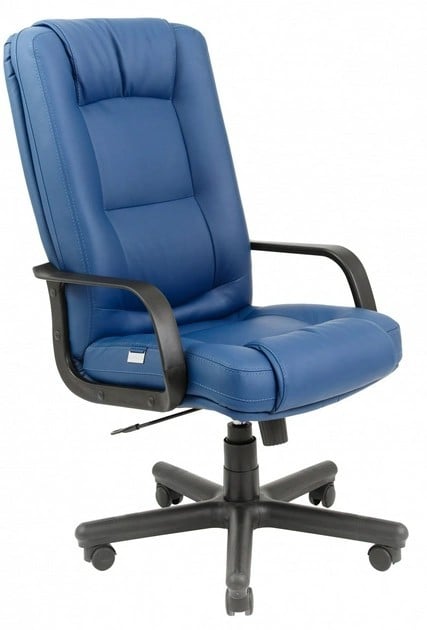 Офисное кресло руководителя Richman Alberto VIP M1 Tilt натуральная кожа Lux Синий (64ca424e04b9e938a47ba1b7)