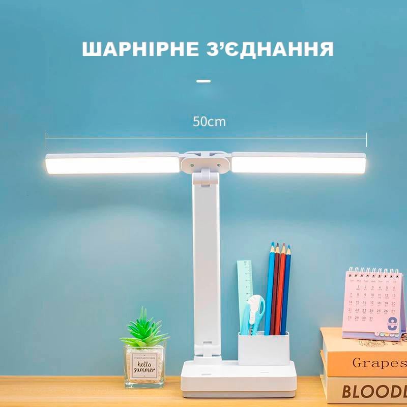 Лампа настольная Digad 866 сенсор LED-5730 15W 3000-6000K аккум 18650 3000 mAh (2386047175) - фото 2