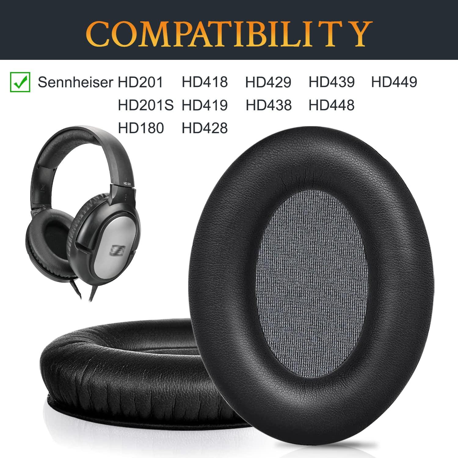 Амбушури Sennheiser HD201 HD201S HD180 HD418 HD419 HD428 HD429 HD438 HD439 HD448 HD449 - фото 2