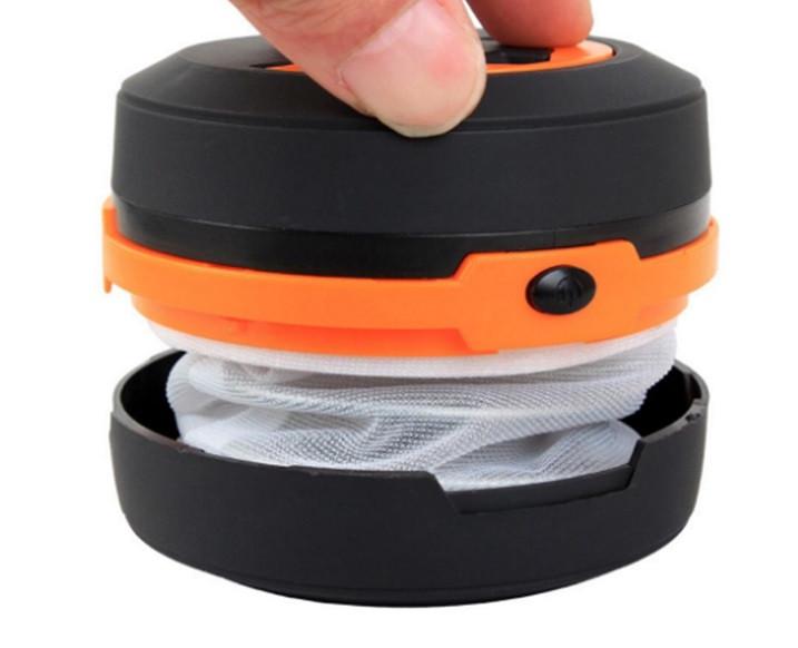 Складной фонарь SUNROZ Pop-Up Lantern для путешествий и туризма Черно-оранжевый (SUN4343) - фото 2 Складной фонарь SUNROZ Pop-Up Lantern для путешествий и туризма Черно-оранжевый (SUN4343) - фото 2