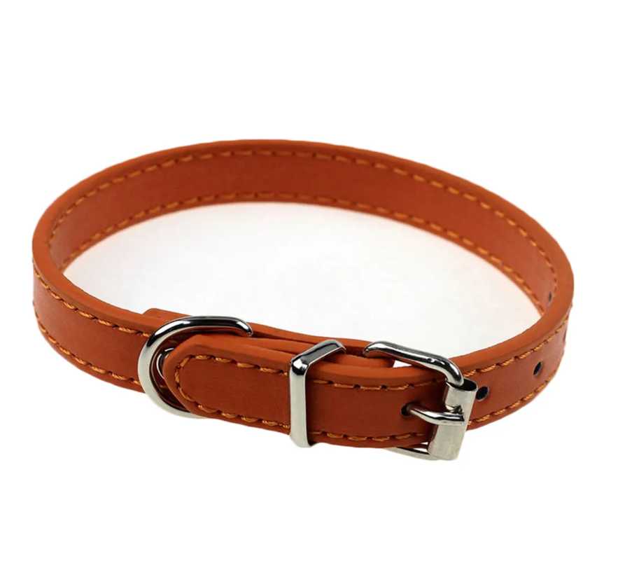 Ошейник для собак кожаный ВЕСНА 25 мм х 36-46 см Коричневый (2296440343)