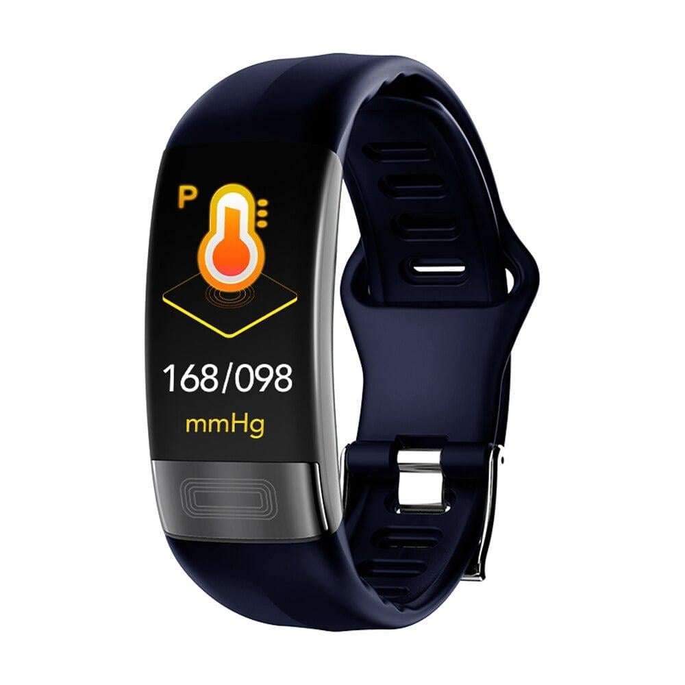 Фитнес-браслет Jiks Fit lite с тонометром и ЭКГ Синий (909)